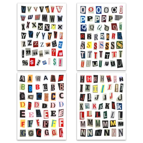 AOZUO 168 Stück Selbstklebende Buchstaben Aufkleber, Vintage Sticker Vinyl Klebebuchstaben Wetterfest Alphabet Aufkleber für Scrapbooking Kofferaufkleber Fotoalbum AOZUO 168 Stück Selbstklebende Buchstaben Aufkleber, Vintage Sticker Vinyl Klebebuchstaben Wetterfest Alphabet Aufkleber für Scrapbooking Kofferaufkleber Fotoalbum von AOZUO