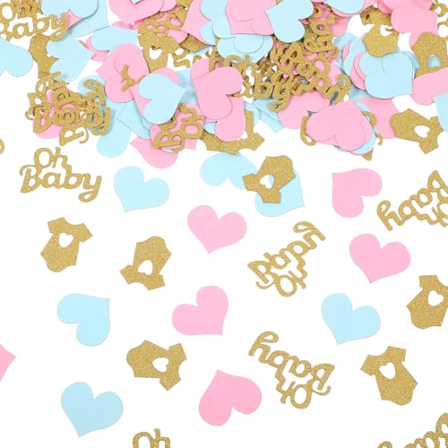 AOZUO 200 Stück Baby Gender Reveal Deko, Konfetti Babyshower Party Deko Baby Party Dekoration Rosa Blau Babyparty Tischdeko Glitzer Confetti für Baby Gender Reveal Party Geburtstag AOZUO 200 Stück Baby Gender Reveal Deko, Konfetti Babyshower Party Deko Baby Party Dekoration Rosa Blau Babyparty Tischdeko Glitzer Confetti für Baby Gender Reveal Party Geburtstag von AOZUO