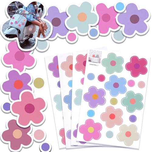 AOZUO 4 Blätter Blümchen Aufkleber Fahrrad, Blumen Auto Sticker, Flower autoaufkleber motorrad sticker kofferaufkleber für Küche, Bad, Auto, Koffer, Laptop, Aufkleber Fahrrad, Roller AOZUO 4 Blätter Blümchen Aufkleber Fahrrad, Blumen Auto Sticker, Flower autoaufkleber motorrad sticker kofferaufkleber für Küche, Bad, Auto, Koffer, Laptop, Aufkleber Fahrrad, Roller von AOZUO