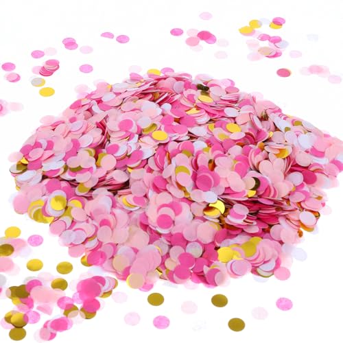 AOZUO 6000 Stück Runde Konfetti,1 cm/0,39 Zoll Konfetti Geburtstag Streudeko Confetti Konfetti Bunt Konfetti Groß Confetti Mehrfarbig Konfetti für Geburtstag Hochzeit Valentinstag Baby Dusche (Rosa) AOZUO 6000 Stück Runde Konfetti,1 cm/0,39 Zoll Konfetti Geburtstag Streudeko Confetti Konfetti Bunt Konfetti Groß Confetti Mehrfarbig Konfetti für Geburtstag Hochzeit Valentinstag Baby Dusche (Rosa) von AOZUO