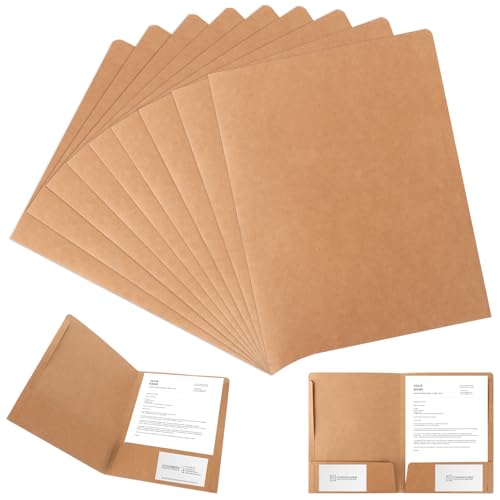 APACALI 16 Stück Präsentationsmappe A4, Kraftpapier Dokumentenmappe a4 Pappe mit Visitenkartenschlitz, Sammelmappe a4 Unterschriftsmappe Mappe Karton für Dateien, Berichte, Braun APACALI 16 Stück Präsentationsmappe A4, Kraftpapier Dokumentenmappe a4 Pappe mit Visitenkartenschlitz, Sammelmappe a4 Unterschriftsmappe Mappe Karton für Dateien, Berichte, Braun von APACALI