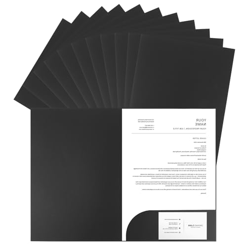 APACALI 20 Stück Präsentationsmappe A4, Kraftpapier Dokumentenmappe Mit Visitenkartenschlitz, Sammelmappe Unterschriftsmappe Aus Pappe für Dateien, Berichte, Schwarz APACALI 20 Stück Präsentationsmappe A4, Kraftpapier Dokumentenmappe Mit Visitenkartenschlitz, Sammelmappe Unterschriftsmappe Aus Pappe für Dateien, Berichte, Schwarz von APACALI