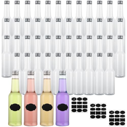 APACALI 24 Stück Kleine Flaschen zum Befüllen, 350ML Plastik Likörflaschen mit Schraubverschlüssen und 3 Aufkleber, Kleine Schnapsflaschen mit Deckel von Flüssigkeiten für Hochzeiten, Parties APACALI 24 Stück Kleine Flaschen zum Befüllen, 350ML Plastik Likörflaschen mit Schraubverschlüssen und 3 Aufkleber, Kleine Schnapsflaschen mit Deckel von Flüssigkeiten für Hochzeiten, Parties von APACALI