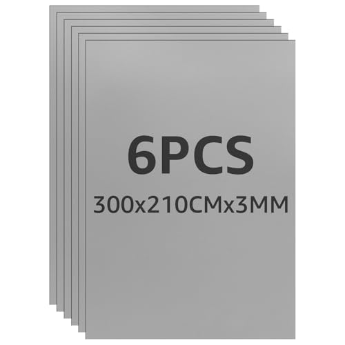APACALI 6 Stück Stempelgummi für Laser 3 MM, 30x20CM Stempel Gummi zum Lasern A4, Lasergummi Stempelblatt für Lasergravur, Graue Weiche Unterlage für Tinte, Handgefertigte Bastelblöcke APACALI 6 Stück Stempelgummi für Laser 3 MM, 30x20CM Stempel Gummi zum Lasern A4, Lasergummi Stempelblatt für Lasergravur, Graue Weiche Unterlage für Tinte, Handgefertigte Bastelblöcke von APACALI
