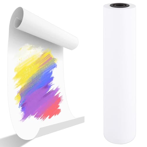 APACALI Zeichenpapierrolle, 40 cm x 50 m, Rolle Papier zum Zeichnen, Kunst-Staffelei-Papierrolle, Malpapierrolle, weiße Papierrolle zum Malen, Skizzieren, Zeichnen, Geschenkpapier, 1 Stück APACALI Zeichenpapierrolle, 40 cm x 50 m, Rolle Papier zum Zeichnen, Kunst-Staffelei-Papierrolle, Malpapierrolle, weiße Papierrolle zum Malen, Skizzieren, Zeichnen, Geschenkpapier, 1 Stück von APACALI