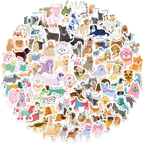 APAREAL Kawaii Hund Aufkleber 100 Stück, Klein Sticker Set für Laptop Fahrrad Scrapbooking Kindle Journal Skateboard Koffer Motorrad Snowboard, Wasserfeste Vinyl Sticker APAREAL Kawaii Hund Aufkleber 100 Stück, Klein Sticker Set für Laptop Fahrrad Scrapbooking Kindle Journal Skateboard Koffer Motorrad Snowboard, Wasserfeste Vinyl Sticker von APAREAL