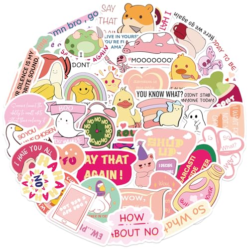 APAREAL Lustig Anime Sticker Set 50 Stück, Freche Aufkleber für Erwachsene, Wasserfeste Graffiti Stickers für Laptop MacBook Koffer Helm Kindle Fahrrad Skateboard Motorrad Scrapbooking Snowboard APAREAL Lustig Anime Sticker Set 50 Stück, Freche Aufkleber für Erwachsene, Wasserfeste Graffiti Stickers für Laptop MacBook Koffer Helm Kindle Fahrrad Skateboard Motorrad Scrapbooking Snowboard von APAREAL