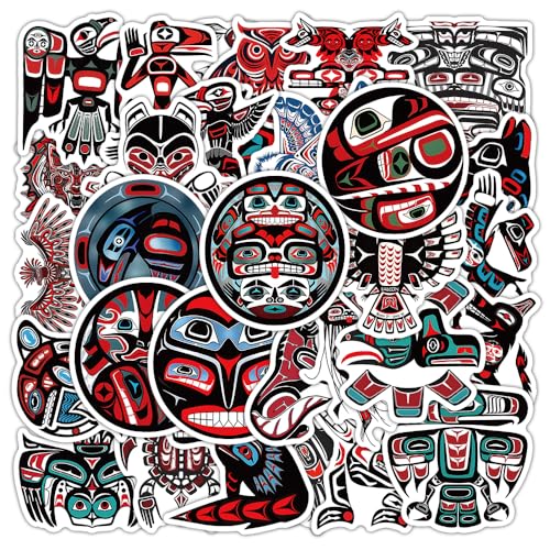 APAREAL Totem Aufkleber, 50 Stück Graffiti Vintage Stickers für Laptop Kindle Skateboard Scrapbooking Journal Notebook MacBook Gitarre Koffer Fahrrad, Wasserfeste Washi Sticker APAREAL Totem Aufkleber, 50 Stück Graffiti Vintage Stickers für Laptop Kindle Skateboard Scrapbooking Journal Notebook MacBook Gitarre Koffer Fahrrad, Wasserfeste Washi Sticker von APAREAL