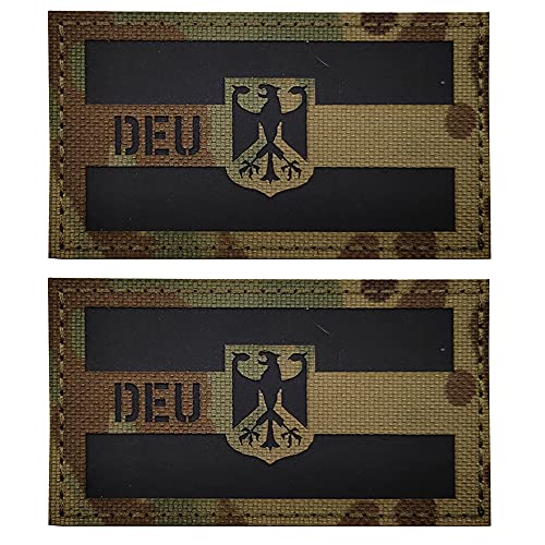 DEU Deutsche Flagge IR Infrarot Reflektierende Dekorative Applikationen Patches Taktische Militär Moral Abzeichen von APBVIHL