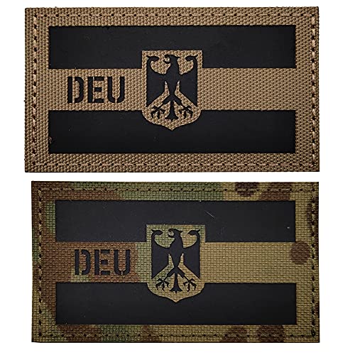 DEU Deutsche Flagge IR Infrarot Reflektierend Dekorative Applikationen Patches Taktische Militär Moral Abzeichen von APBVIHL