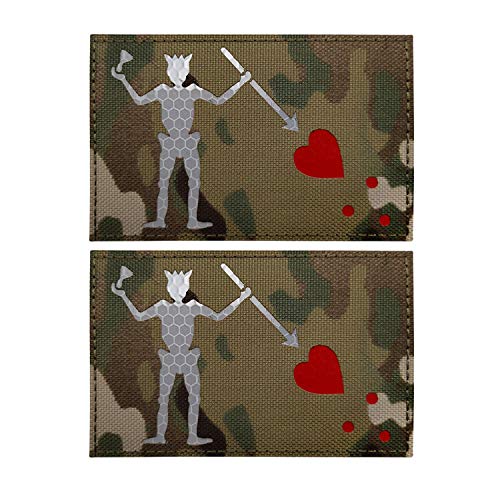 IR-Infrarot reflektierender schwarzer Bart Pirat Edward Patch Taktische Moral Militär Emblem Abzeichen Haken und Schleife Rückseite dekorative Applikationen IR-Infrarot reflektierender schwarzer Bart Pirat Edward Patch Taktische Moral Militär Emblem Abzeichen Haken und Schleife Rückseite dekorative Applikationen von APBVIHL