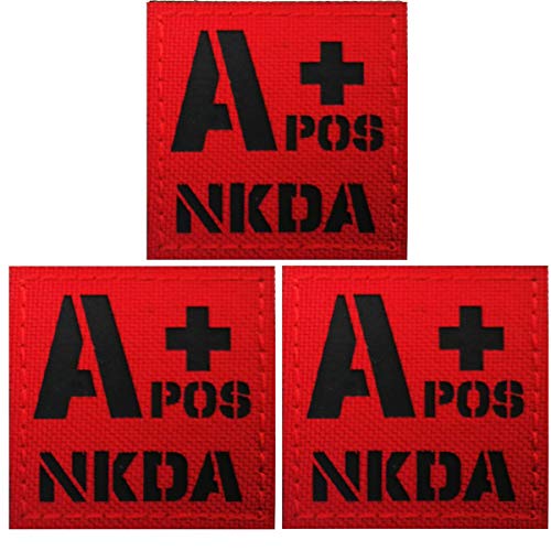 Infrarot-IR-reflektierende Patches Appliques A POS NKDA Blutgruppe Taktische Moralabzeichen Keine bekannten Arzneimittelallergien Infrarot-IR-reflektierende Patches Appliques A POS NKDA Blutgruppe Taktische Moralabzeichen Keine bekannten Arzneimittelallergien von APBVIHL