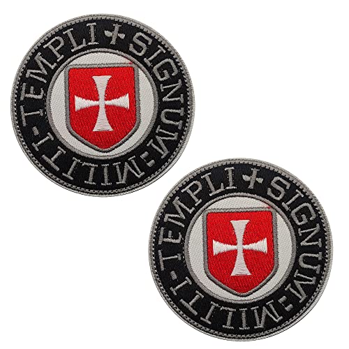 Ritter Tempelritter rotes Kreuz Schild Applikation Patches Tactical Military Moral Applikationen Patch Emblem Abzeichen von APBVIHL