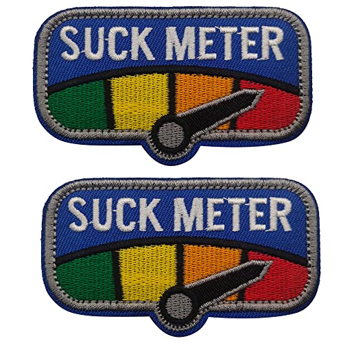 Suck Meter Bestickte Applikationen Nähen Patch Emblem Abzeichen Morale Taktische Militär Patch Klettverschluss Rückseite von APBVIHL