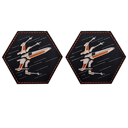 X-Wing Fighter Patch Infrarot-Infrarot-Aufnäher, reflektierende Applikation, taktische Moral-Militär-Emblem, Armband-Abzeichen von APBVIHL