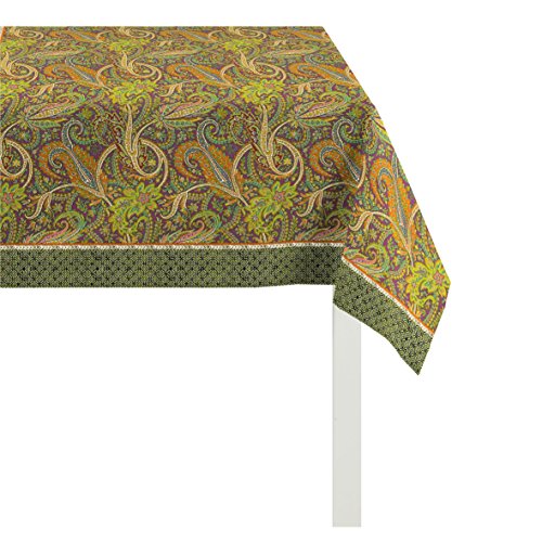APELT Tischdecke, Baumwolle, grün, 130 x 130 x 0.2 cm von APELT
