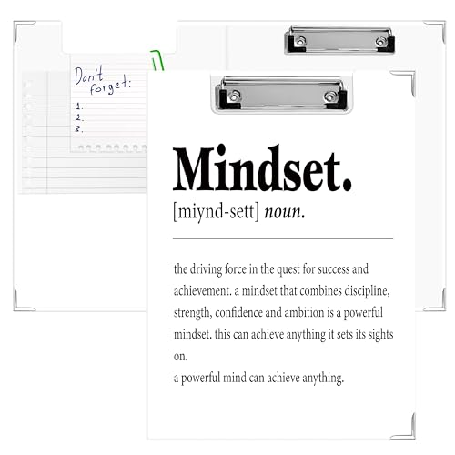 APJYM Mindset Definition inspirierendes Klemmbrett mit Aufbewahrung für den Schreibtisch, motivierende Geschenke, Padfolio mit Klemmbrett für Krankenschwestern, Lehrer, Studenten, Zubehör, 32 x 23,6 APJYM Mindset Definition inspirierendes Klemmbrett mit Aufbewahrung für den Schreibtisch, motivierende Geschenke, Padfolio mit Klemmbrett für Krankenschwestern, Lehrer, Studenten, Zubehör, 32 x 23,6 von APJYM