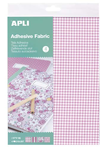 APLI Kids 17116 Klebefolie, Rosa, 4 Blatt, Einheitsgröße APLI Kids 17116 Klebefolie, Rosa, 4 Blatt, Einheitsgröße von APLI