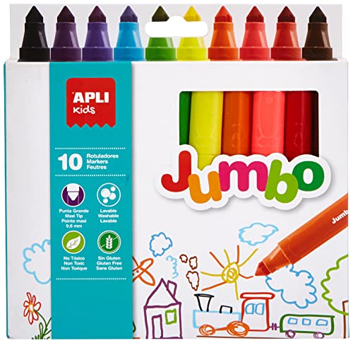 APLI Kids 16804 - Filzstifte, Jumbo, 10 Stk., einzeln APLI Kids 16804 - Filzstifte, Jumbo, 10 Stk., einzeln von APLI Kids