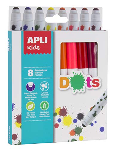 APLI Kids 16805 - Filzstifte, Punkte, 8 Stk. APLI Kids 16805 - Filzstifte, Punkte, 8 Stk. von APLI Kids