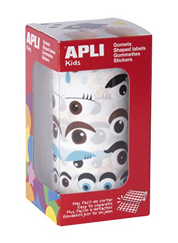 APLI Kids 17613 - Rolle Augengummis, mehrfarbig, sortiert von APLI Kids