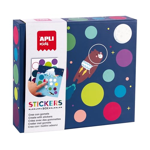 APLI Kids 19140 – Set mit Gummibändern in verschiedenen Formen im Karton, Modell Fly On The Moon von APLI Kids