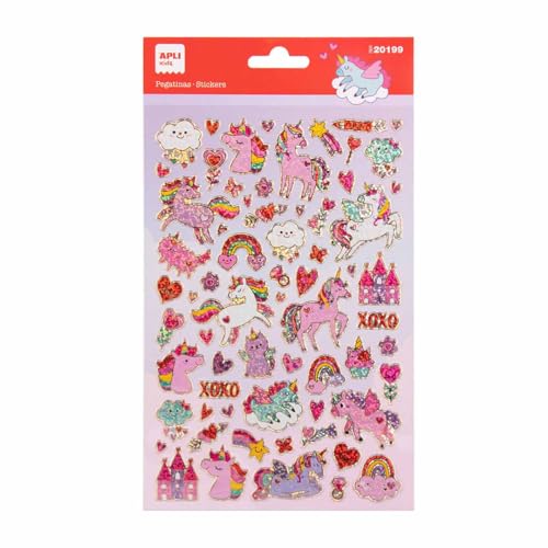 APLI Kids 20199 MAXI Holographische Einhörner, 1 Bogen mit permanenten Aufklebern, ideal für Scrapbooking, Dekoration oder DIY APLI Kids 20199 MAXI Holographische Einhörner, 1 Bogen mit permanenten Aufklebern, ideal für Scrapbooking, Dekoration oder DIY von APLI Kids