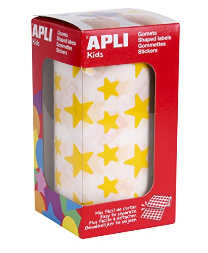 APLI Kids 4887 Rolle Sterngummis gelb von APLI Kids