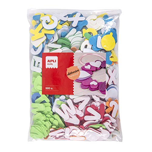 APLI Kids Buchstaben MAXI - Formen aus EVA-Gummi, selbstklebend, 500 Stück, APLI Kids Buchstaben MAXI - Formen aus EVA-Gummi, selbstklebend, 500 Stück, von APLI Kids