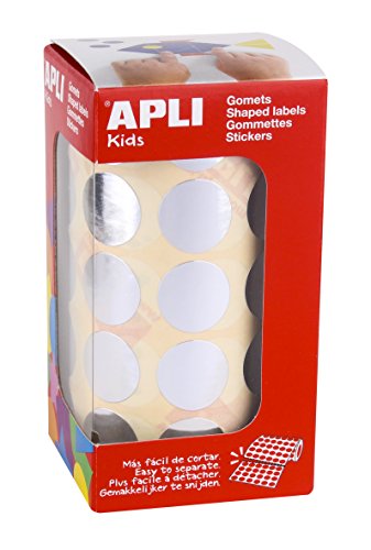 APLI Kids - Runde Gomets-Rolle, 20 mm, silberfarben von APLI Kids