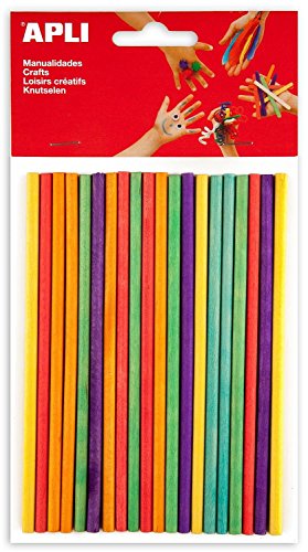 Apli Kids – Beutel aus Polystyrol Runde Stöcke 150 x 5 mm sortiert Apli Kids – Beutel aus Polystyrol Runde Stöcke 150 x 5 mm sortiert von APLI Kids