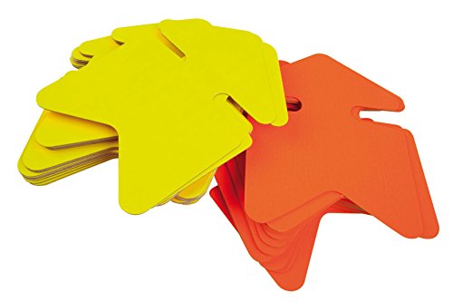 Apli Agipa 021950-FLU Packung mit 50 Etiketten für den Point of Sale in Karton Fluo 12 x 16 cm, Gelb / Orange von APLI