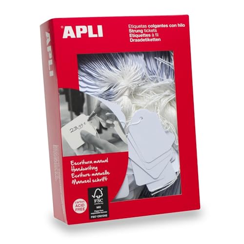 APLI 000383 1000 Etiketten Bijouterie, 7 mm x 19 mm, weiß APLI 000383 1000 Etiketten Bijouterie, 7 mm x 19 mm, weiß von APLI