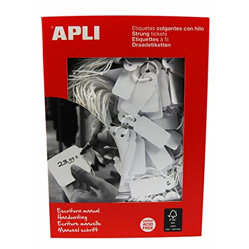 APLI 000386 1000 Etiketten Bijouterie, 13 mm x 34 mm, weiß APLI 000386 1000 Etiketten Bijouterie, 13 mm x 34 mm, weiß von APLI