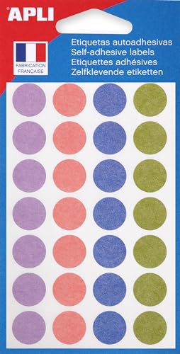 APLI 102149 – Packung mit 140 Tabletten in verschiedenen Pastellfarben, Durchmesser 15 mm von APLI