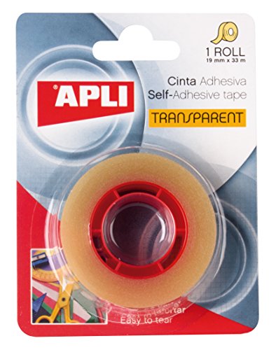 Apli 11166 Transparentes Klebeband, 19 mm x 33 m von APLI