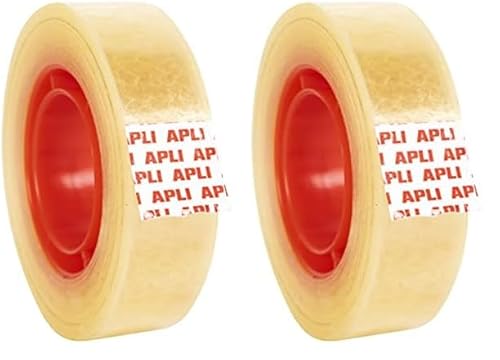 APLI 11329 Klebeband, transparent, 15 mm x 33 m (Packung mit 2) von APLI