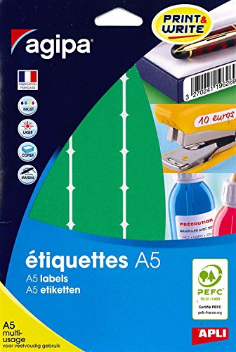 APLI 114341 Mehrzweck-Etiketten, 24 x 33,5 mm, Grün, 320 Stück APLI 114341 Mehrzweck-Etiketten, 24 x 33,5 mm, Grün, 320 Stück von APLI
