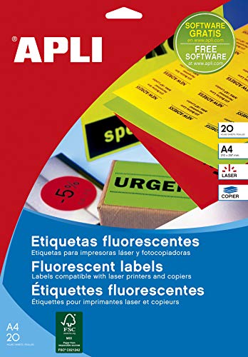 APLI 11748 Etiketten, permanent, 210,0 x 297,0 mm, 100 Blatt APLI 11748 Etiketten, permanent, 210,0 x 297,0 mm, 100 Blatt von APLI