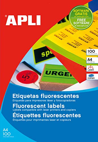 APLI 11749 Etiketten, permanent, 210,0 x 297,0 mm, 100 Blatt von APLI