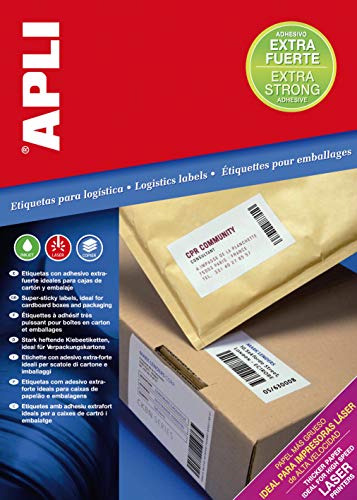 APLI 11784 - Extra starke weiße Etiketten 105,0 x 74,0 mm 100 Blatt APLI 11784 - Extra starke weiße Etiketten 105,0 x 74,0 mm 100 Blatt von APLI