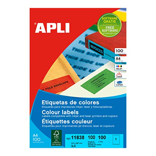 APLI 11838 Etiketten Gelb von APLI