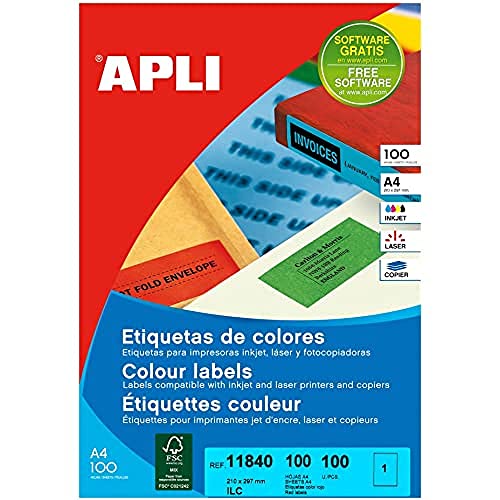 APLI 11840-Etiketten, Rot von APLI