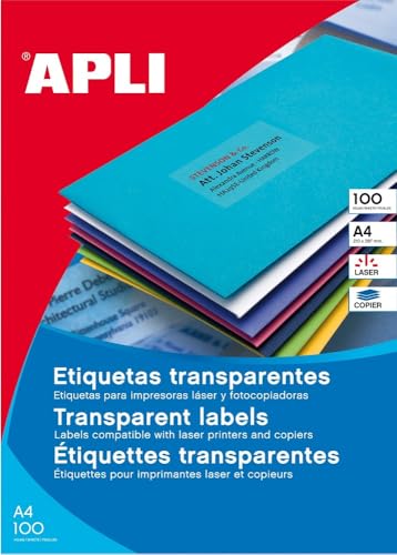 APLI 11919 100pc (S) Self-Adhesive Label – Self-Adhesive Labels (210 mm, 297 mm, 100 PC (S), 100 Sheets) von APLI