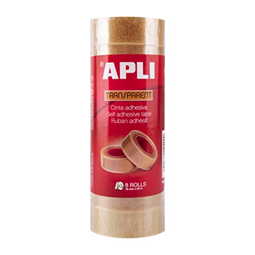 APLI Self-adhesive Tape, 19mm, 33m, 8pcs von APLI