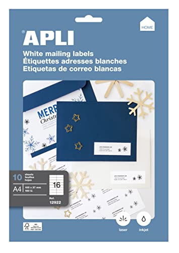 APLI 12922 Permanent-Etiketten, 105,0 x 37,0 mm, 10 Blatt APLI 12922 Permanent-Etiketten, 105,0 x 37,0 mm, 10 Blatt von APLI