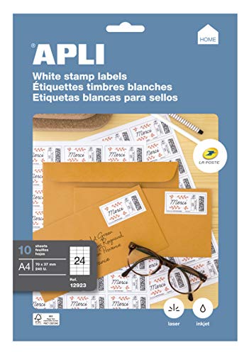 APLI bedruckbare Etiketten, permanent klebend Permanent-Klebstoff 10 hojas weiß APLI bedruckbare Etiketten, permanent klebend Permanent-Klebstoff 10 hojas weiß von APLI