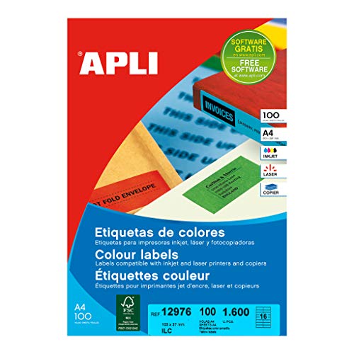 APLI 12976 - Permanent gelb Etikett 105,0 x 37,0 mm 100 Blätter APLI 12976 - Permanent gelb Etikett 105,0 x 37,0 mm 100 Blätter von APLI