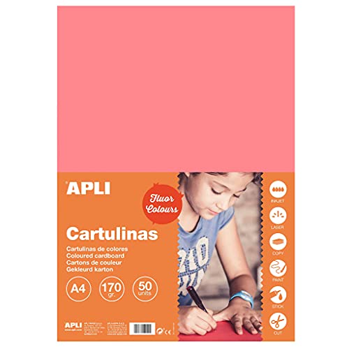 APLI 14251 – Karton in fluoreszierendem Rosa, A4, 180 g, 50 Blatt APLI 14251 – Karton in fluoreszierendem Rosa, A4, 180 g, 50 Blatt von APLI