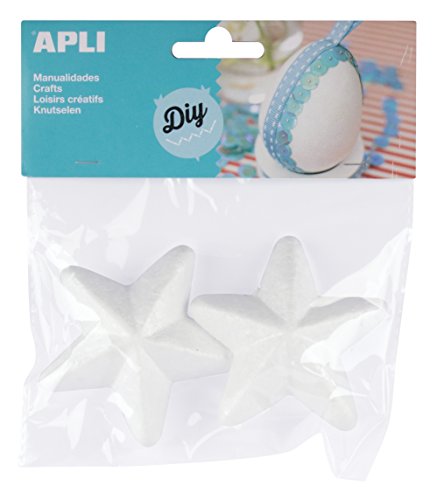 Apli 941786 – 2 Sterne-Zierleisten Styroporleisten, 75 mm von APLI Kids